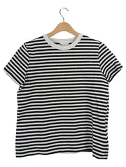 Vorschaubild 1 von Damen T-Shirt Gr. 40/L gestreift schwarz weiß Baumwolle Casual