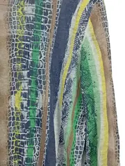 Vorschaubild 3 von Damen Leinen Pullover Schlangenprint Gr. 42;XL Mehrfarbig