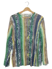 Vorschaubild 1 von Damen Leinen Pullover Schlangenprint Gr. 42;XL Mehrfarbig