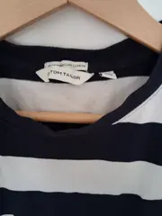 Vorschaubild 3 von Damen Sommerkleid gestreift Baumwolle Minikleid Blau Gr. 36 S