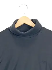 Vorschaubild 3 von Herren Rollkragenpullover Gr. 50/L Schwarz Baumwolle Langarm