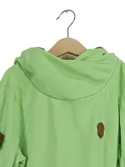 Vorschaubild 3 von Damen Kapuzenpullover Hoodie Grün Gr. S Eulen-Patch