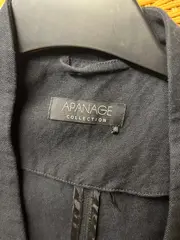 Vorschaubild 7 von Blazer Damen Gr. 36 S Blau Viskose Leinen Business Jacke