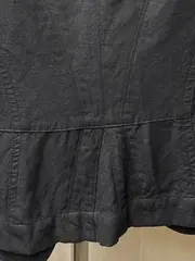 Vorschaubild 6 von Blazer Damen Gr. 36 S Blau Viskose Leinen Business Jacke