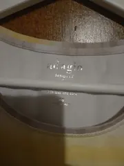 Vorschaubild 3 von Damen T-Shirt Gr. 48 Gestreift Gelb Beige Baumwolle Kurzarm