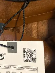 Vorschaubild 4 von Faltenrock Kunstleder Damen Gr. S Braun Plissee Knopfleiste