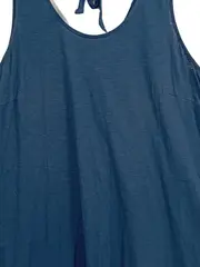 Vorschaubild 4 von Damen Sommerkleid Gr. 44/46 Blau Baumwolle Rüschen Casual