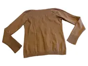 Vorschaubild 2 von Damen Pullover V-Ausschnitt Langarm Braun Gr. M