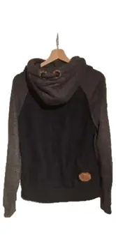 Vorschaubild 2 von Herren Sweatjacke Kapuzenjacke Hoodie Grau Blau Gr. L