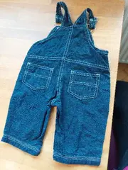 Vorschaubild 2 von Twinnies Baby Latzhose Jeans Dunkelblau Gr. 80 Baumwolle