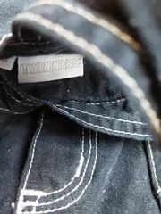 Vorschaubild 3 von Twinnies Baby Latzhose Jeans Dunkelblau Gr. 80 Baumwolle