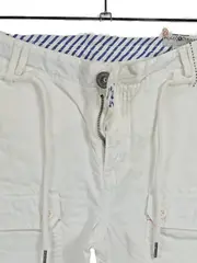 Vorschaubild 2 von Polo Team Damen Cargohose Weiß Gr. 40 Baumwolle