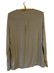 Vorschaubild 2 von Woman Damen Langarmshirt Gr. 44-46 Beige Viskose Casual