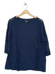 Vorschaubild 1 von TAIFUN Damen Pullover 3/4-Arm Blau Gr. L 42 Casual Viskose Alltag