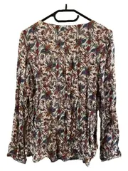 Vorschaubild 3 von Damen Bluse Langarm Blumenmuster Viskose Gr. 36/S Mehrfarbig
