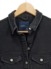 Vorschaubild 2 von Trafaluc Jeanskleid Damen Gr. M Schwarz Hemdkleid Denim