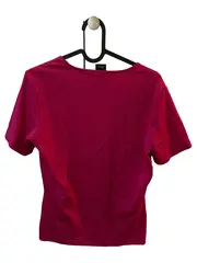 Vorschaubild 2 von Selection Damen T-Shirt Gr. 38 M Pink Eckiger Ausschnitt Stretch Top