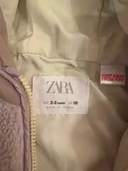 Vorschaubild 5 von Kinder Fleecejacke Kapuze Gr. 98 Beige Teddy Outdoor