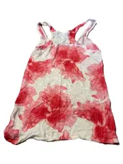 Vorschaubild 3 von Damen Top Tanktop Gr. S Weiß Pink Abstrakt Batik-Look Viskose