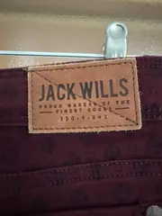 Vorschaubild 4 von Damen Skinny Jeans W27/L32 Bordeaux Rot Gepunktet