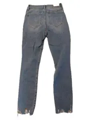 Vorschaubild 3 von Skinny High Rise Jeans Damen Gr. 36 Blau Destroyed Look