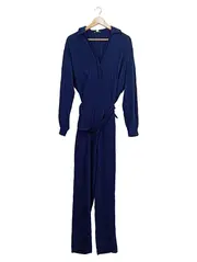 Vorschaubild 1 von Jumpsuit Damen Elegant Business Blau Raffungen Gr. 36 S