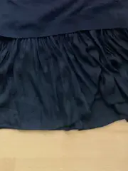 Vorschaubild 5 von Jeanskleid Damen Elegant Minikleid Raffungen Schwarz Gr. 38 M