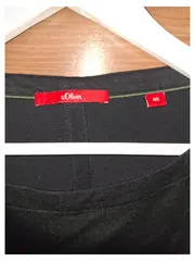 Vorschaubild 6 von Damen Pullover 3/4 Arm Viskose Raffungen Schwarz Gr. 46