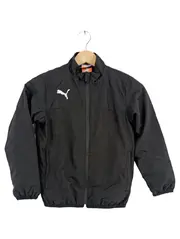 Vorschaubild 1 von Trainingsjacke Kinder Gr. 128 Schwarz Sportjacke Windbreaker