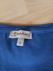 Vorschaubild 4 von Damen Tanktop Blau Gr. M Basic Baumwolle Ärmellos