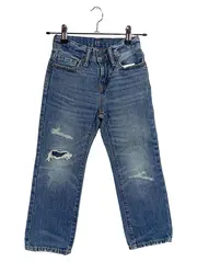 Vorschaubild 1 von Denim Destroyed Jeans Kinder Gr. 110 Blau Used Look Baumwolle