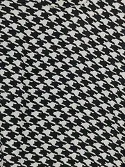 Vorschaubild 2 von Damen Bluse Hahnentritt Muster Schwarz Weiß Stehkragen Gr. 36/S