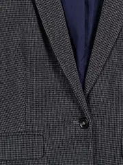 Vorschaubild 3 von Blazer Damen Sakko Kariert Business Grau Gr. 44 Polyester