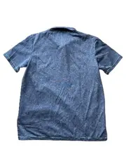 Vorschaubild 2 von Herren Poloshirt Gr. M Grau Golf Sport Shirt Kurzarm Polyester Meliert