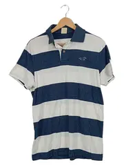 Vorschaubild 1 von Herren Poloshirt Gr. L gestreift blau weiß Kurzarm