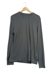Vorschaubild 1 von TCM Herren Langarmshirt Gr. M Grau Meliert Sportshirt Polyester