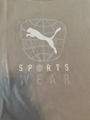 Vorschaubild 4 von Herren T-Shirt Sportswear Gr. L Beige Baumwolle Logo-Print