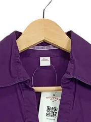 Vorschaubild 2 von Damen Hemdbluse Gr. 34 XS Lila Langarm Slim Business