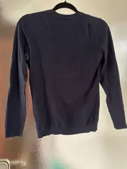 Vorschaubild 2 von Herren Pullover V-Ausschnitt Pima Cotton Blau Gr. S