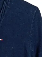 Vorschaubild 3 von Herren Pullover V-Ausschnitt Pima Cotton Blau Gr. S