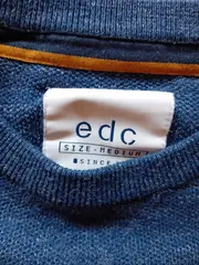 Vorschaubild 5 von EDC Pullover Herren Gr. 38/M Blau Casual Baumwolle Langarm