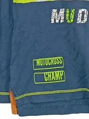 Vorschaubild 4 von Jungen Langarmshirt Kapuze Mud Race Motocross Gr. 116/122 Blau