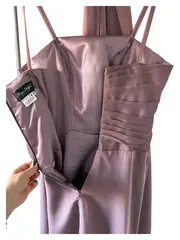 Vorschaubild 3 von Abendkleid Rosa Gr. 36 Elegant Strass Midikleid Festlich