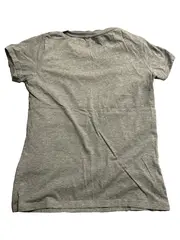 Vorschaubild 2 von Damen T-Shirt Grau Gold Logo Print Gr. XS 34 Baumwolle