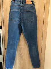 Vorschaubild 2 von Damen Jeans Slim Fit Destroyed Look Blau Gr. 28/32