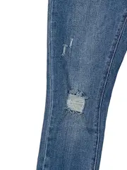 Vorschaubild 5 von Damen Jeans Slim Fit Destroyed Look Blau Gr. 28/32
