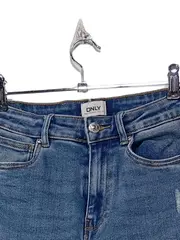 Vorschaubild 4 von Damen Jeans Slim Fit Destroyed Look Blau Gr. 28/32