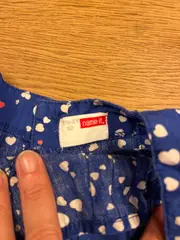 Vorschaubild 4 von Trägerkleid Gr. 92 Mädchen Baumwolle Gepunktet Blau Sommerkleid