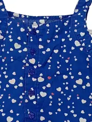 Vorschaubild 2 von Trägerkleid Gr. 92 Mädchen Baumwolle Gepunktet Blau Sommerkleid