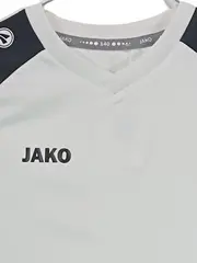 Vorschaubild 2 von Sport Shirt Kinder Gr. 140 Weiß Anthrazit Fußball Trikot